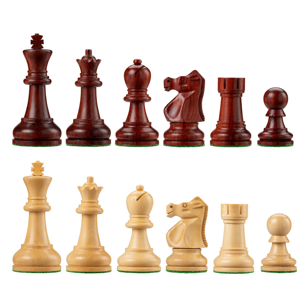 Bobby Fischer Ultimate Chess Pieces, Redwood and Boxwood, 3.75 Inch King
